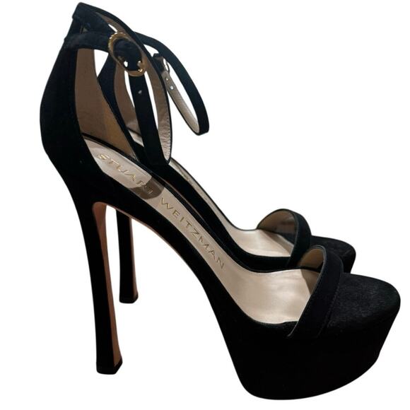 Stuart Weitzman Nudistcurve Hollywood Platform Sandal sz. 7B - Picture 3 of 6
